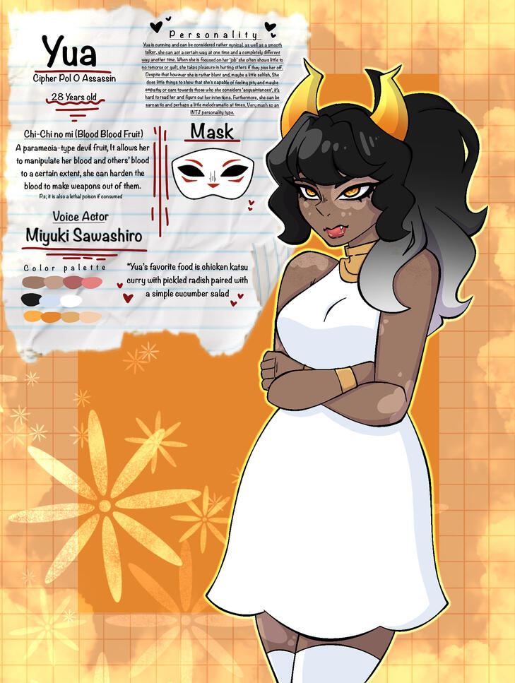 Yua reference sheet Yua reference sheet